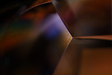 Fototapete - Geometric liquid shapes, colourful abstraction, macro photography 