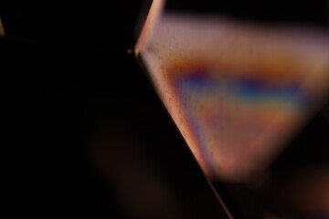 Poster - Multicoloured dark liquid abstraction, geometric shapes