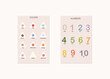© Kateryna - Color Names Learning Poster with Triangle Shapes. Educational Visual for Children.Colorful educational cards with numbe