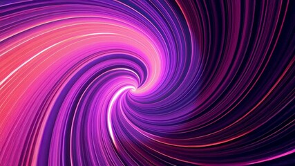 Poster - Glowing spiral of colorful abstract lines. Modern futuristic motion graphics animation for digital design concepts. Footage.