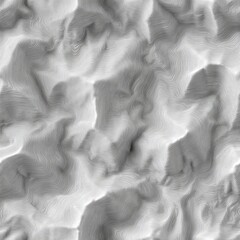 Poster - Complex and artistic topographic patterns in a black and white color scheme create a visually striking and detailed texture SEAMLESS PATTERN