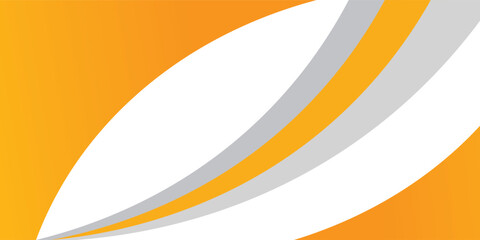 Poster - Yellow and gray abstract wave background for corporate banner, business presentation, poster, journal cover.