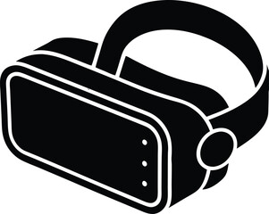 Fototapete - VR Goggles: A sleek, modern virtual reality headset, perfect for any tech-related concept. This illustration encapsulates the essence of immersive experiences and the future of digital entertainment.