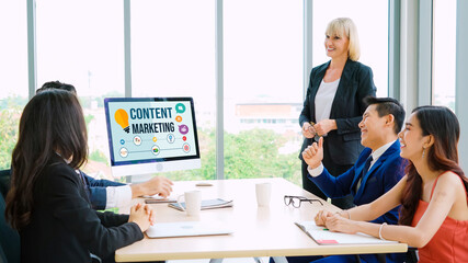 Poster - Content marketing for modish online business and e-commerce marketing strategy