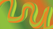 © belkas - Blend Flowing 3D Background Yellow Gradient Design Abstract Art Vector Illustration