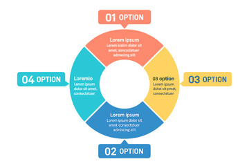 Poster - Modern templates are available for creating infographics with vector circle chart designs
