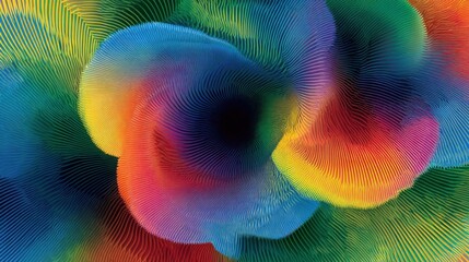 Poster - This artwork showcases an intricate display of swirling patterns, with vivid colors blending harmoniously. The mesmerizing design creates a captivating visual experience, drawing the viewer in.