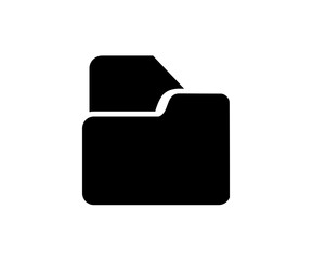 Poster - File folder icon. File folder icon. Document binder data archive. Office folder icon with document  illustration on transparent background. 

