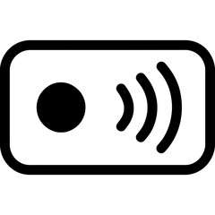 Aufkleber - Live indicator outline icon vector