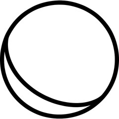 Poster - Sphere shape outline icon vector