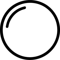 Poster - Sphere shape outline icon vector