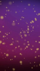 Poster - Animation of yellow light spots over colourful shapes on black background