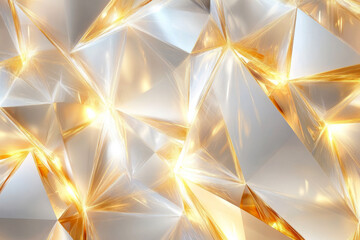 Aufkleber -  golden crystal patterns