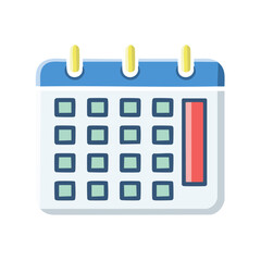 Poster - Stylized Calendar Icon Showing Dates and Schedule Illustration for Appointments and Reminders
