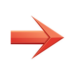 Poster - Stylized directional arrow graphic pointing right navigation concept or sign design element on black for interface and presentation design