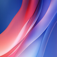Poster - Abstract background with flowing red and blue wave shapes. Dynamic digital artwork for modern design and presentation.