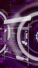 Poster - Animation of data processing in on digital screen