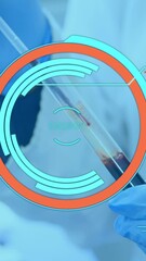 Poster - Animation of scope scanning over male doctor holding xray photograph