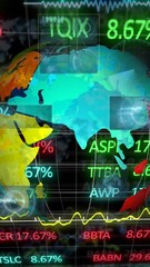 Poster - Animation of data processing over globe