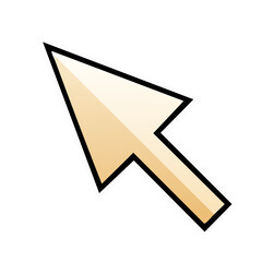 Leinwandbilder - Computer pointer icon for interface design projects simple arrow cursor symbol click select navigation concept