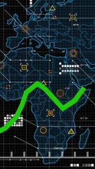 Poster - Animation of statistical data processing over grid network against world map