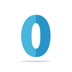 Poster - Blue Rounded Shape Graphic with Soft Shadow on a Dark Background, Modern Design Element
