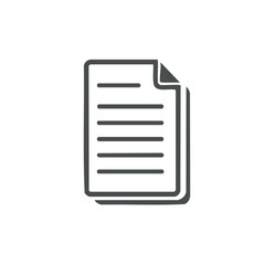 Poster - Stacked papers icon with curled corner, depicting notes, documents, and organized files.