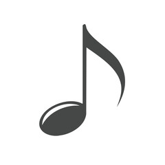 Poster - Isolated Quarter Note Symbol Musical Notation Graphic Musicality Design Theme