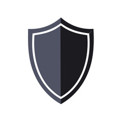 Poster - Medieval Shield Crest Icon with Modern Flat Design Security and Protection Symbol Badge for Safety, Reliability and Defense