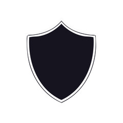 Aufkleber - Elegant Shield Vector Graphic Emblem Blank Heraldic Shape Badge for Insignia Design Crest Element on Dark Background