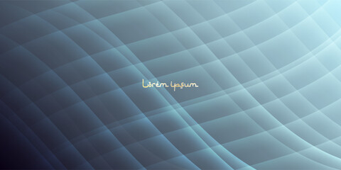 Aufkleber - Abstract blue wave background with smooth gradient lines and grid texture, featuring elegant 