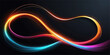 © RD Visuals - Abstract glowing background with dynamic light lines, a futuristic wave design illustrating energetic motion and colourful fractal patterns