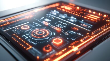 Poster - Futuristic Interface Display