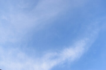 Wall Mural - beautiful blue sky and white cloud background in springtime