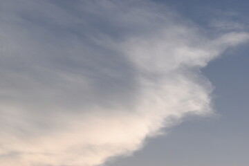 Wall Mural - beautiful blue sky and white cloud background in springtime
