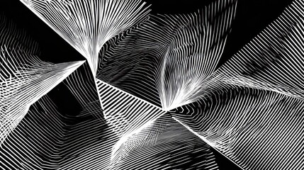 Aufkleber - Abstract design with intersecting lines.