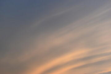Wall Mural - beautiful golden sky and white cloud background in springtime