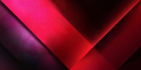 Fototapete - Abstract background with pink red gradient. black. bright colors. particles. dots. banner. modern. lines and geometry. textural illustration. dark style.