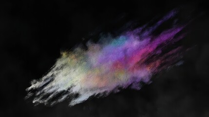Poster - Colorful powder explosion on a black background.
