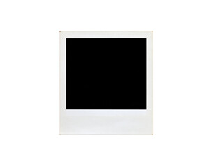 Leinwandbilder - Vintage Instant Photo Frame with White Border and Textured Surface.