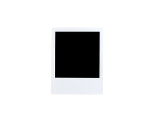 Leinwandbilder - Isolated White Instant Photo Frame with Textured Bottom Section.