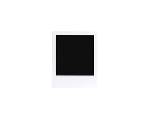 Leinwandbilder - Blank White Polaroid Frame with Black Center Retro Style.