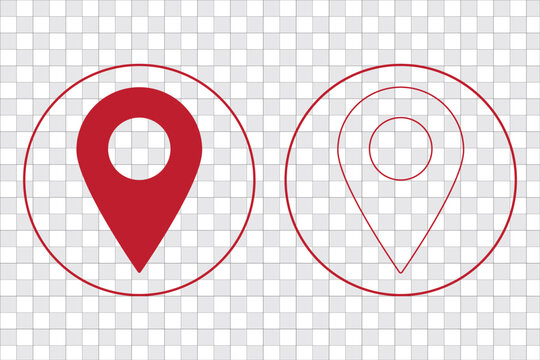 Location icon set