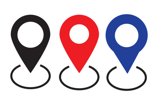 Location icon set