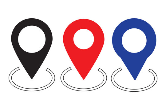 Location icon set