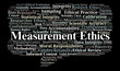 © Danawan Purbanggoro - Measurement Ethics Word Cloud. Core Concepts Of Ethical Scientific Evaluation