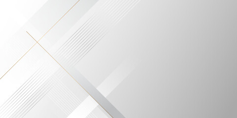 Poster - Simple gray background with stoke line shapes. modern design template background. abstract golden line light dynamic shape composition background for poster, banner, wallpaper, flyer presentation bg.	