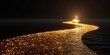 © Rehana - Golden path shimmering across dark water towards bright light glitter