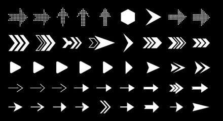 Poster - Assorted Arrow Vector Set | Directional Symbols and Graphic Elements for Design and Presentations