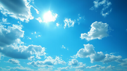 Wall Mural - blue sky with white cloud background. white cloud with blue sky background
